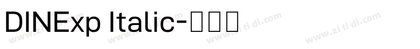 DINExp Italic字体转换